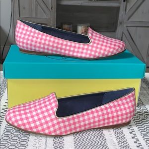 Jack Rogers Reese Bright Pink Gingham Flats